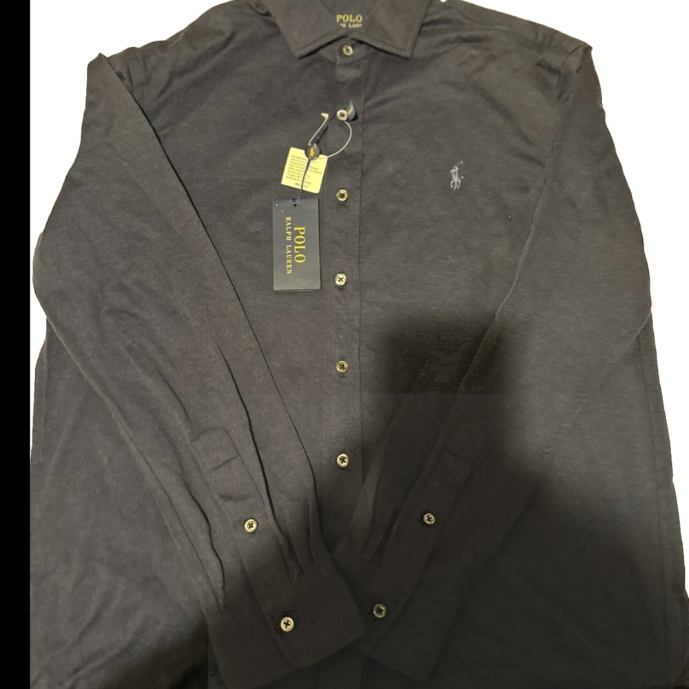 Polo Ralph Lauren Black Button-Up Shirt